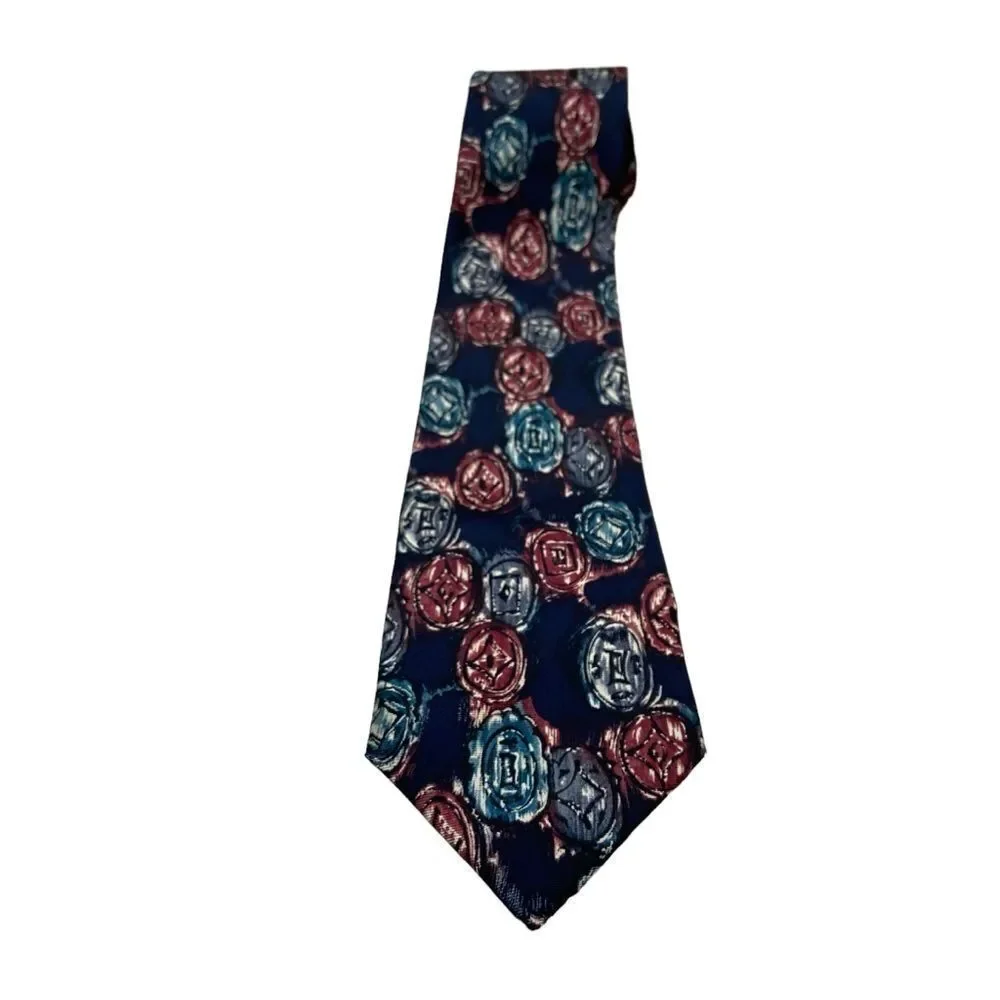Brand new with‎ Tags Men’s Christian Dior 100% Silk Tie Abstract Print